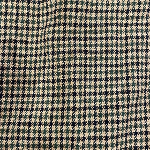 American Eagle Green & Black Houndstooth Mini Skirt- Size Small - Picture 2 of 5